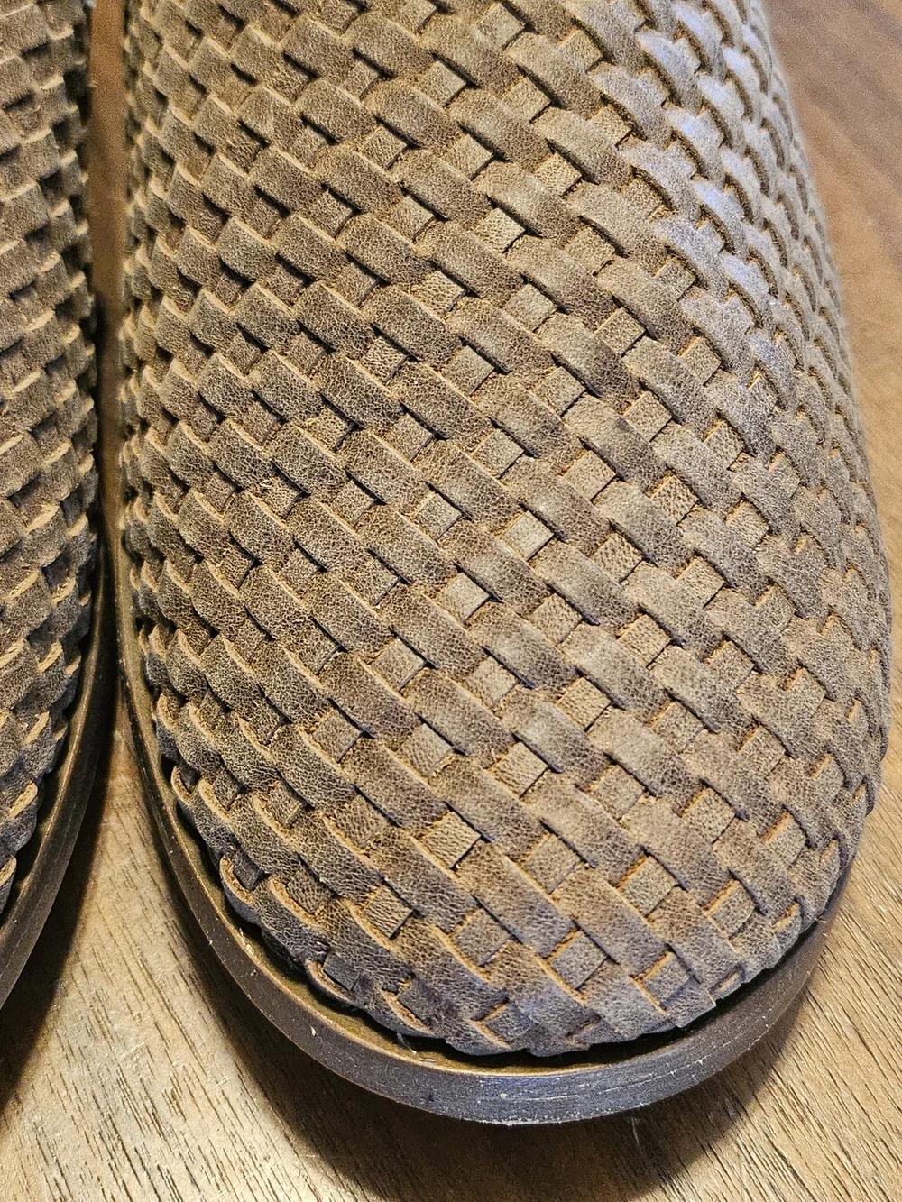 New Unworn Nisolo Alejandro Brown Woven Leather Slip-On Loafers 12